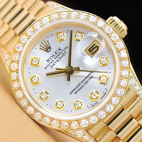 diamond women's rolex|ladies Rolex with diamond bezel.